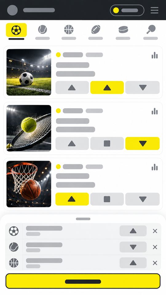 Pantalla de un móvil con el boleto de apuestas en directo abierto sobre un partido de tenis